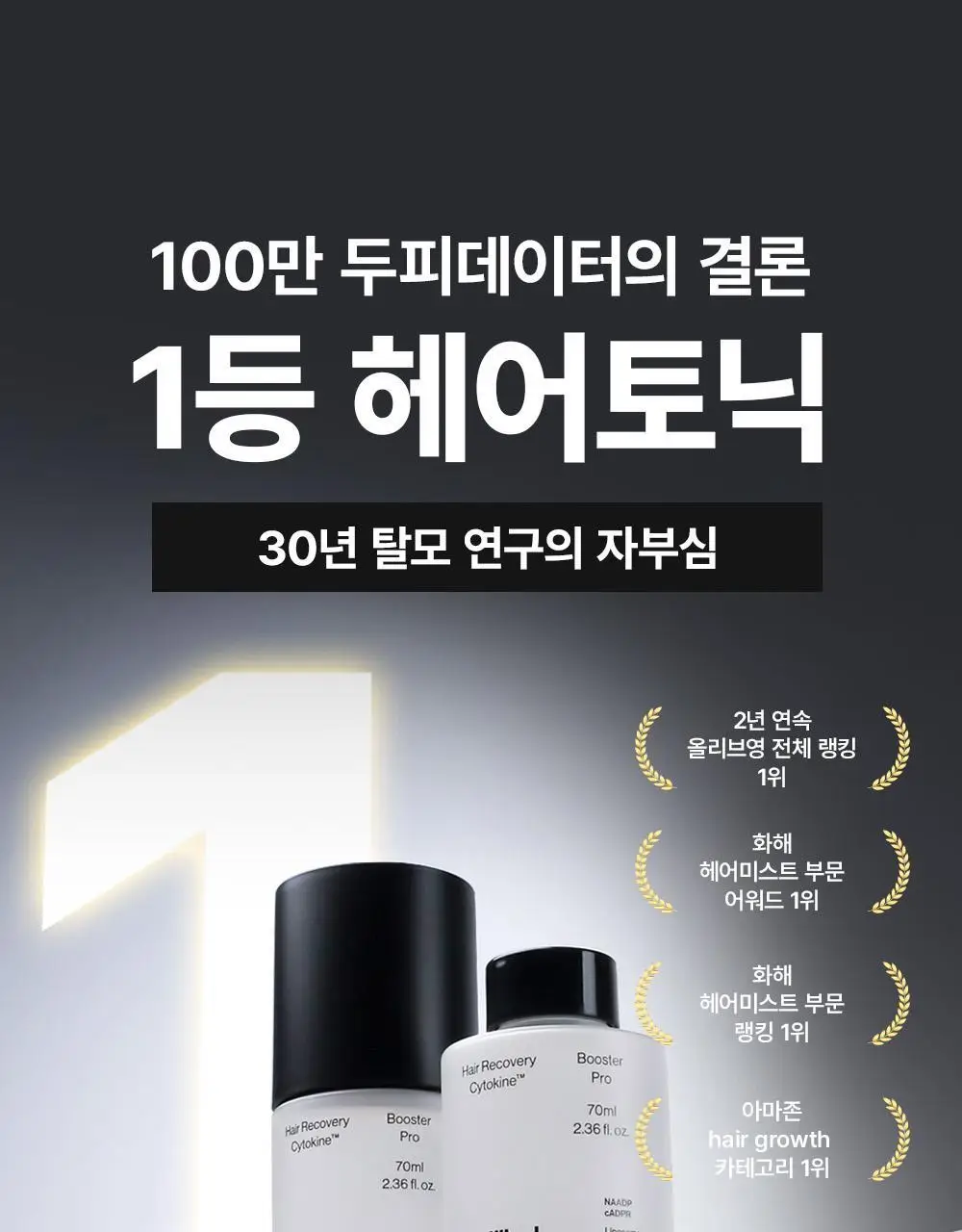 [탈모증상개선] 리필드 사이토카인 부스터 프로 70ml 단품/기획 2종 택1 상세페이지 3